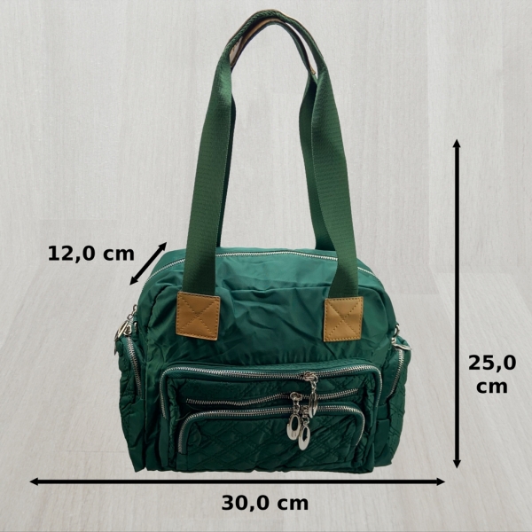 flevado Große Damen Umhängetasche Reißverschluss Freizeittasche Jugend/ Frauen grün